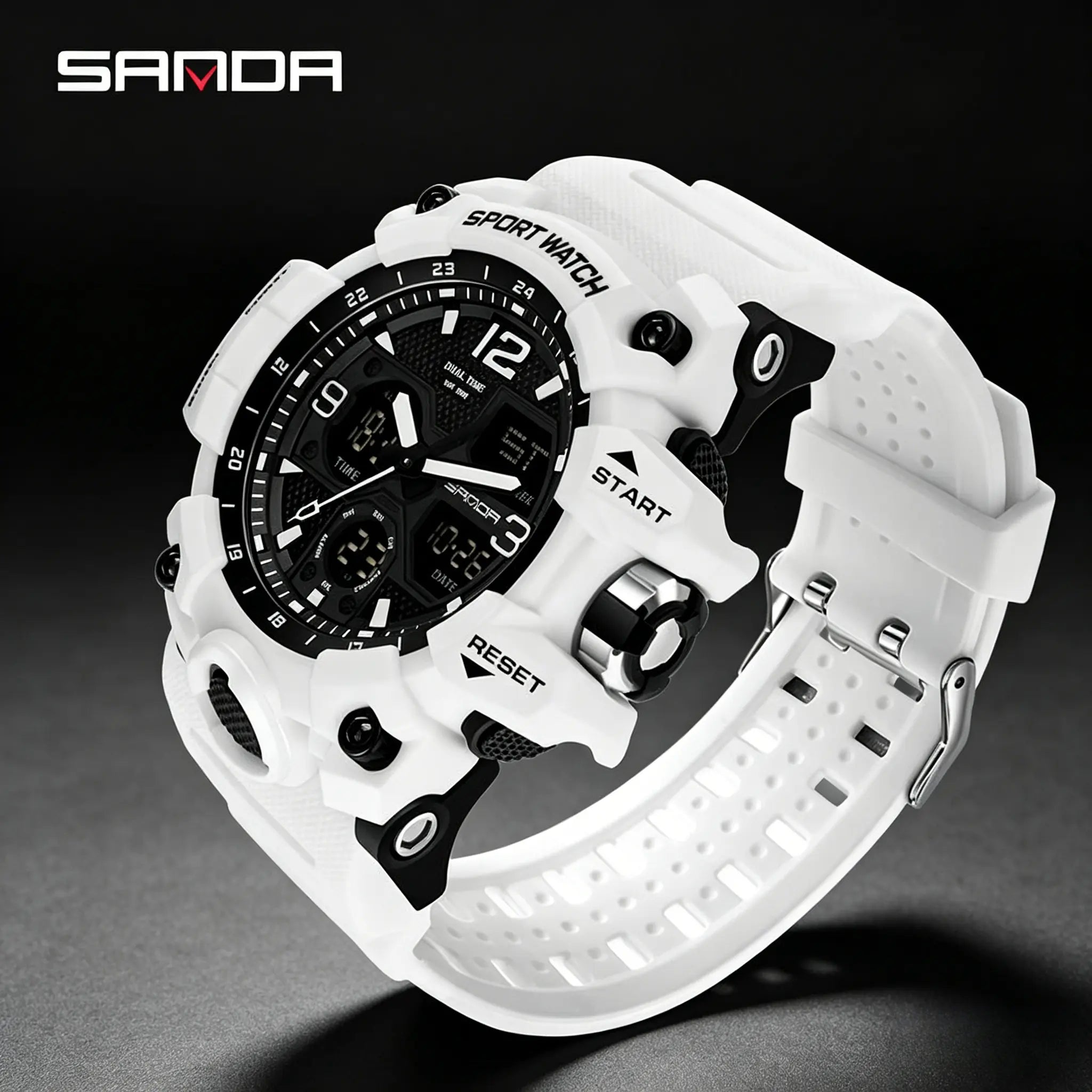 Men'S Sports Analog-Digital Watch, Waterproof Multifunctional Wristwatch with Luminous, Alarm, Calendar and Gift Box Outdoorfun Rose Gold Crystal Touch Screen